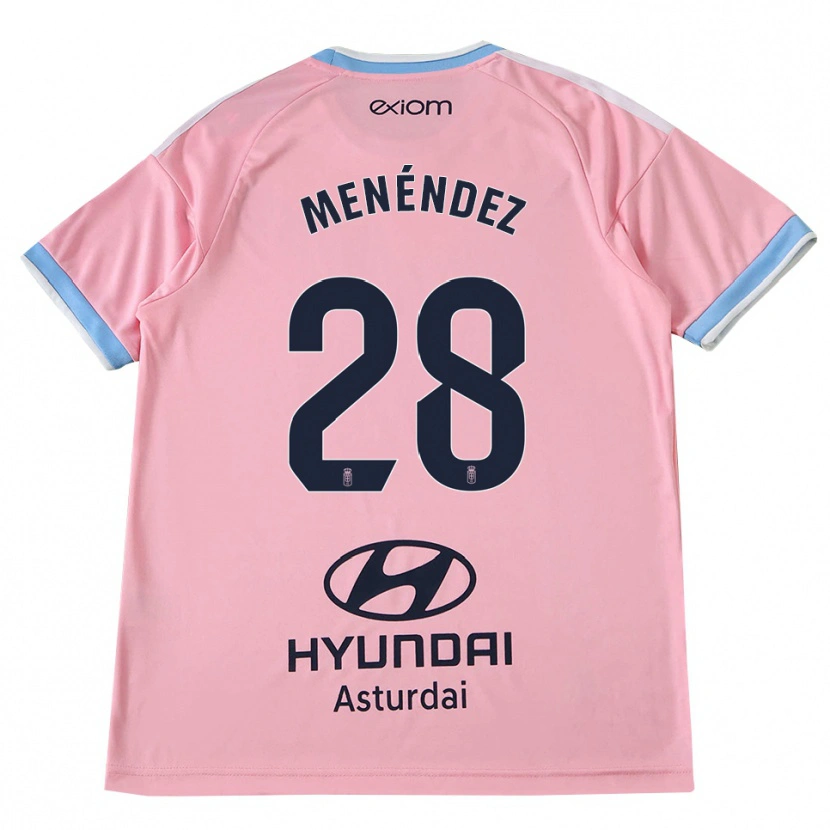 Danxen Women Diego Menéndez #28 Cornflower Blue Pink Away Jersey 2026/27 T-Shirt