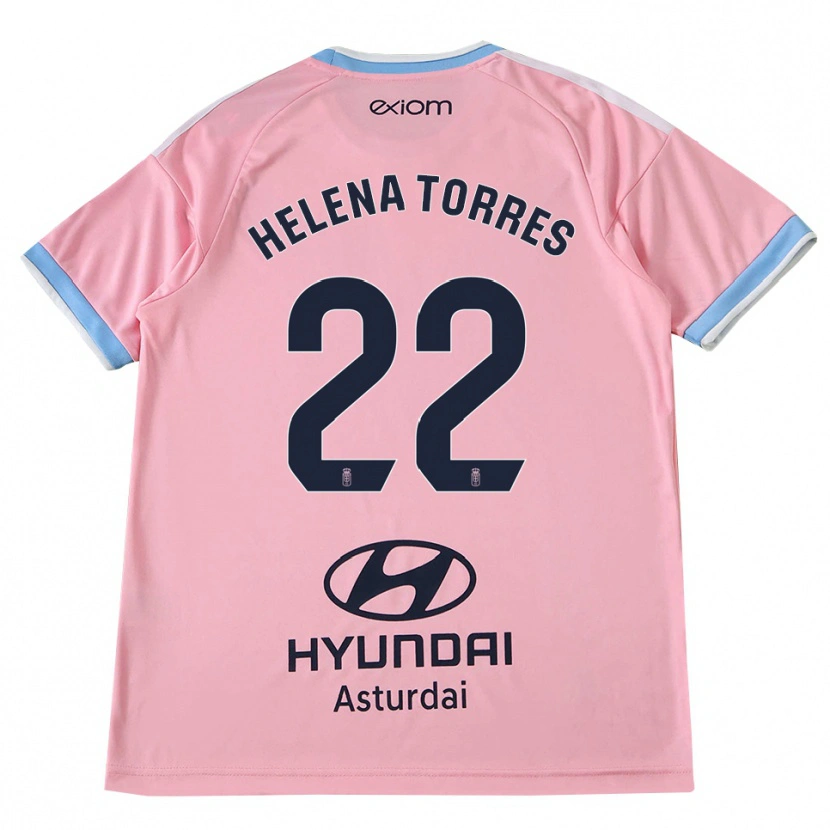 Danxen Women Helena Torres Maiquez #22 Cornflower Blue Pink Away Jersey 2026/27 T-Shirt