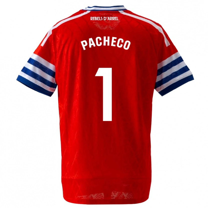 Danxen Women Álvaro Pacheco #1 Royal Blue Red Away Jersey 2026/27 T-Shirt