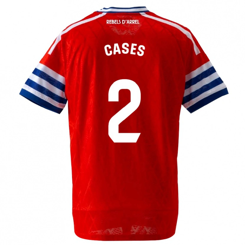 Danxen Women Arnau Cases #2 Royal Blue Red Away Jersey 2026/27 T-Shirt