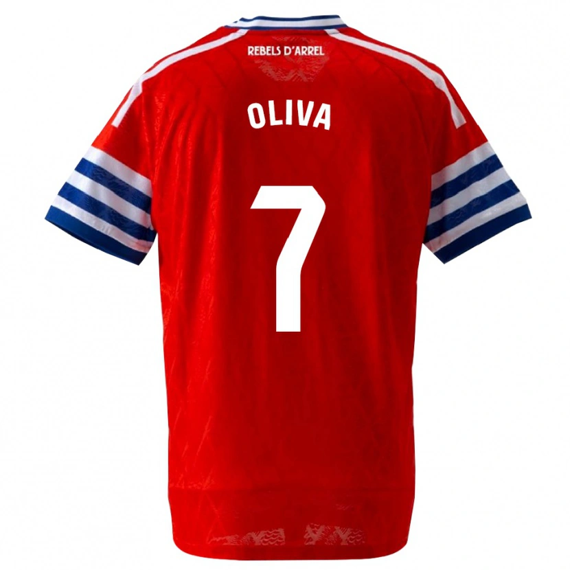 Danxen Women Hugo Oliva #7 Royal Blue Red Away Jersey 2026/27 T-Shirt