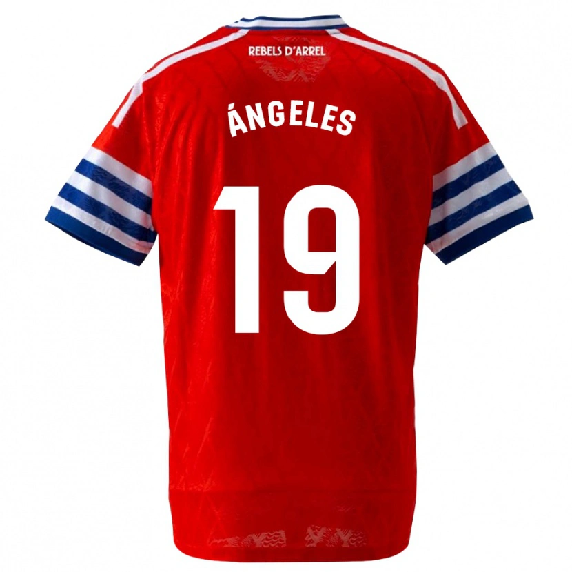 Danxen Women Ángeles Del Álamo Sánchez #19 Royal Blue Red Away Jersey 2026/27 T-Shirt