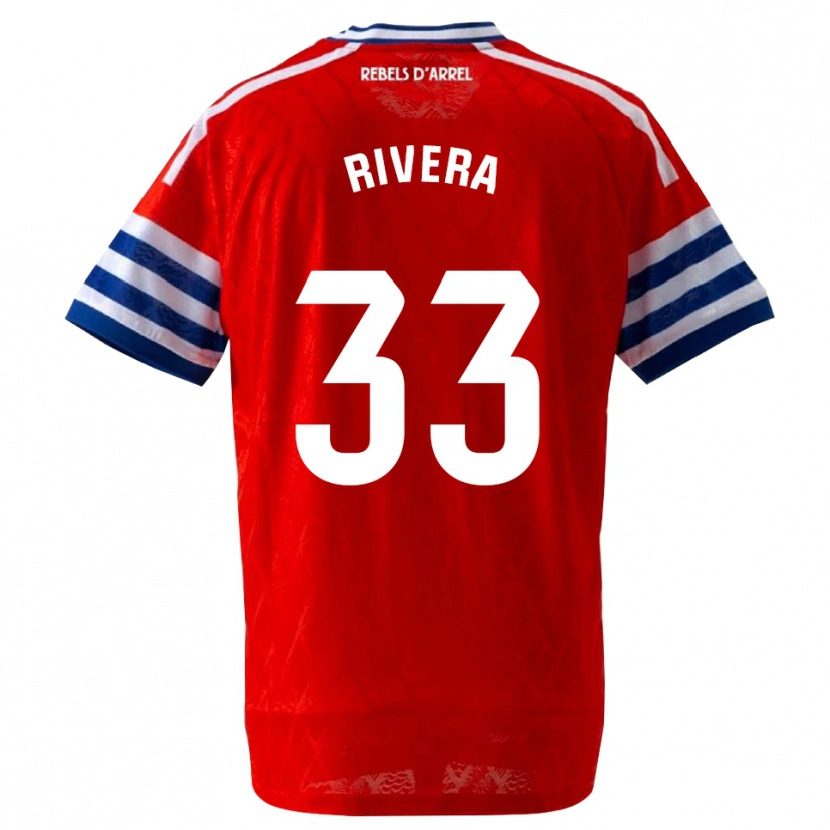 Danxen Women Pol Rivera #33 Royal Blue Red Away Jersey 2026/27 T-Shirt