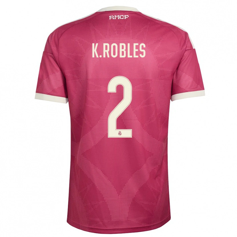 Danxen Women Kenti Robles #2 Pale Violet Red White Third Jersey 2026/27 T-Shirt