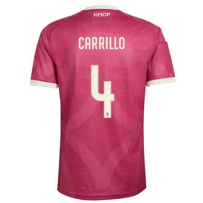 Danxen Women Alvaro Carrillo #4 Pale Violet Red White Third Jersey 2026/27 T-Shirt
