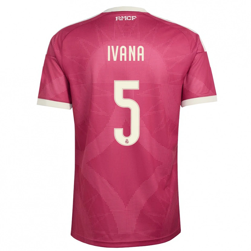 Danxen Women Ivana Andres #5 Pale Violet Red White Third Jersey 2026/27 T-Shirt