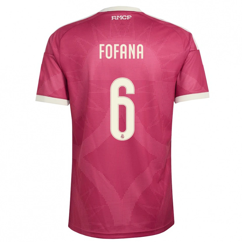 Danxen Women Cherif Fofana #6 Pale Violet Red White Third Jersey 2026/27 T-Shirt