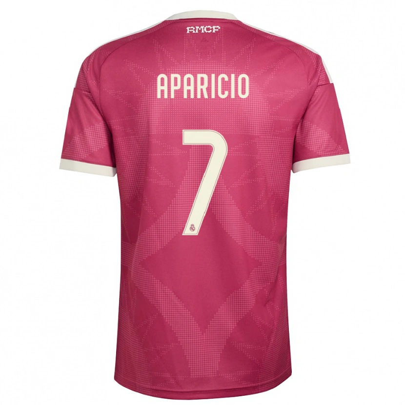 Danxen Women Esteban Aparicio #7 Pale Violet Red White Third Jersey 2026/27 T-Shirt