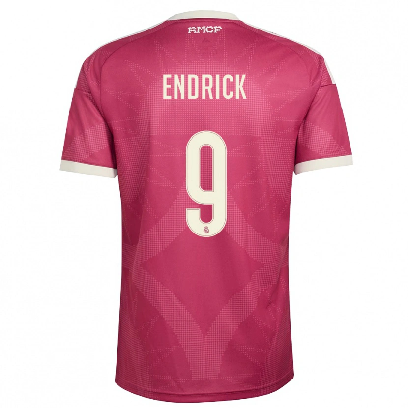 Danxen Women Endrick Felipe Moreira De Sousa #9 Pale Violet Red White Third Jersey 2026/27 T-Shirt