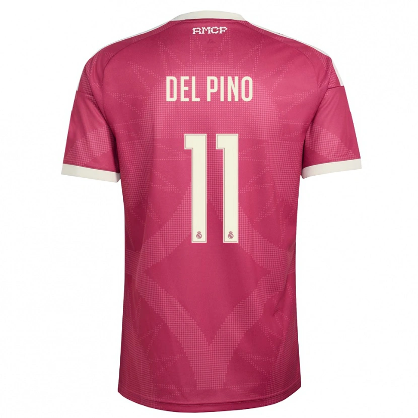 Danxen Women Santiago Del Pino #11 Pale Violet Red White Third Jersey 2026/27 T-Shirt