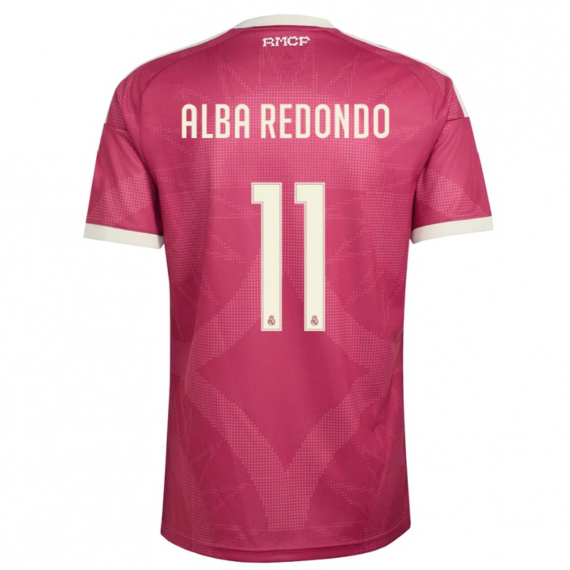Danxen Women Alba Redondo #11 Pale Violet Red White Third Jersey 2026/27 T-Shirt