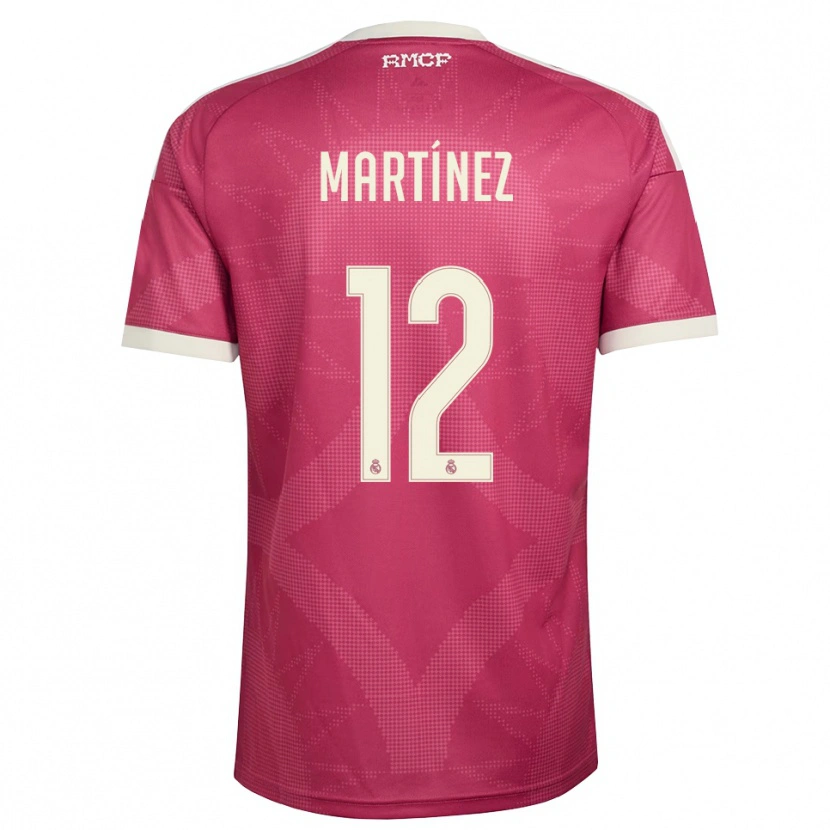 Danxen Women Rubén Martínez #12 Pale Violet Red White Third Jersey 2026/27 T-Shirt