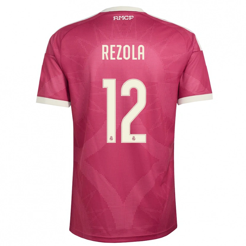 Danxen Women Manex Rezola #12 Pale Violet Red White Third Jersey 2026/27 T-Shirt