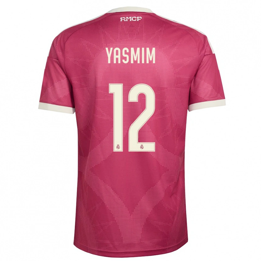 Danxen Women Yasmim Assis Ribeiro #12 Pale Violet Red White Third Jersey 2026/27 T-Shirt