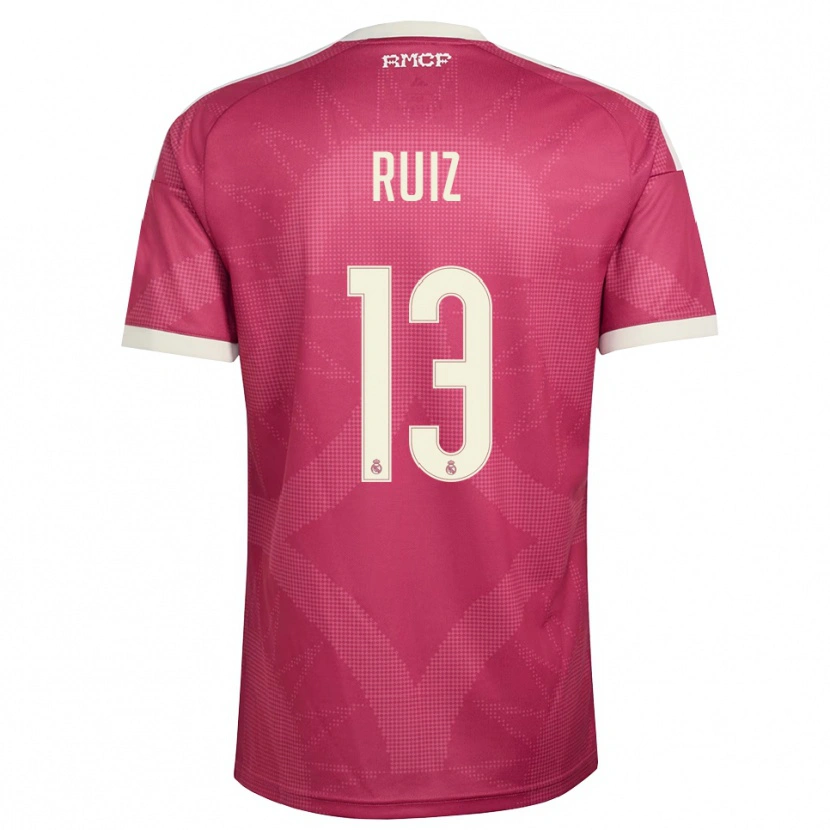 Danxen Women Guillermo Ruiz #13 Pale Violet Red White Third Jersey 2026/27 T-Shirt