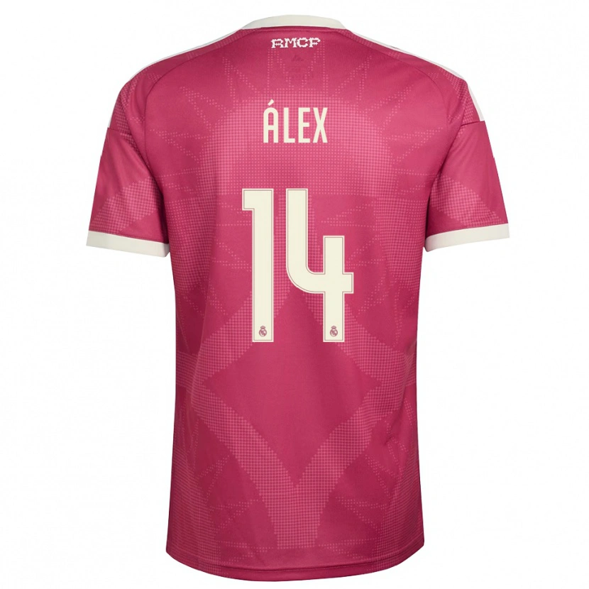 Danxen Women Álex Pérez #14 Pale Violet Red White Third Jersey 2026/27 T-Shirt