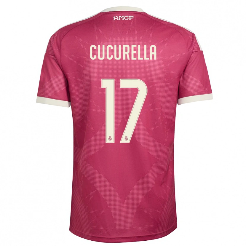 Danxen Women Marc Cucurella #17 Pale Violet Red White Third Jersey 2026/27 T-Shirt