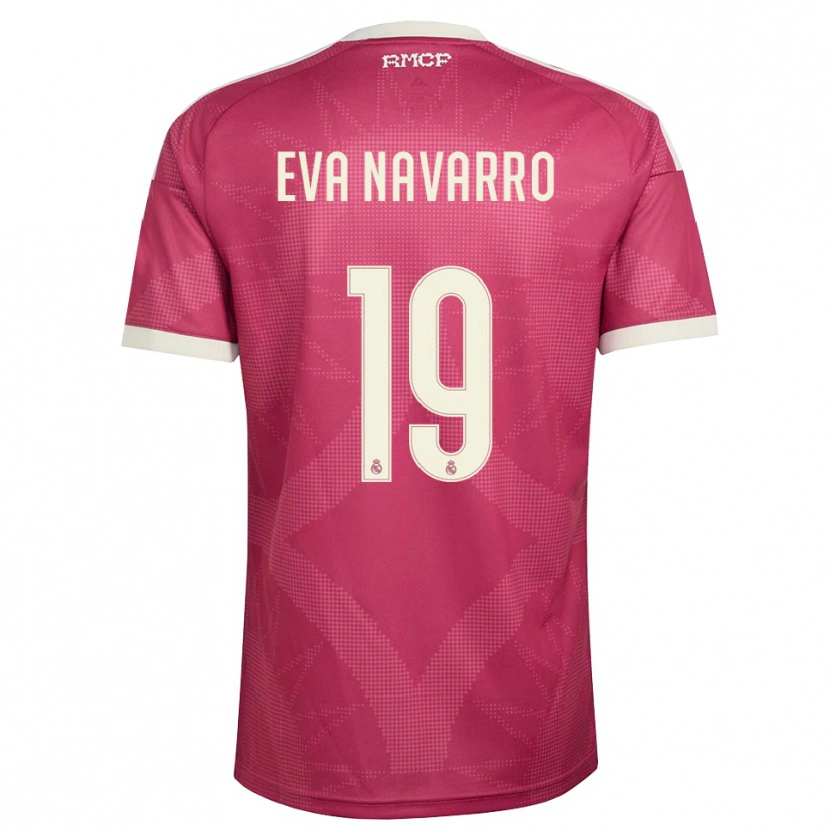 Danxen Women Eva Navarro #19 Pale Violet Red White Third Jersey 2026/27 T-Shirt
