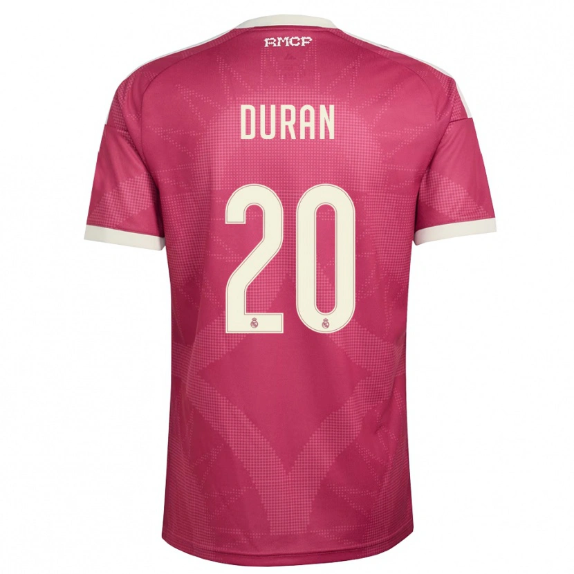 Danxen Women Pol Duran #20 Pale Violet Red White Third Jersey 2026/27 T-Shirt