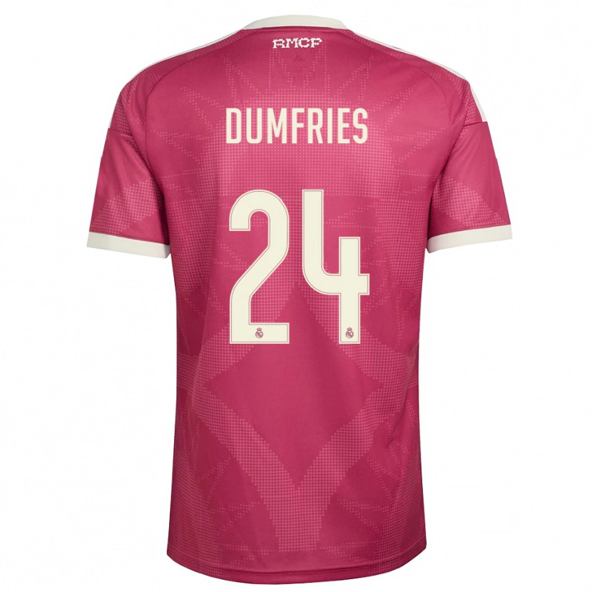 Danxen Women Denzel Dumfries #24 Pale Violet Red White Third Jersey 2026/27 T-Shirt