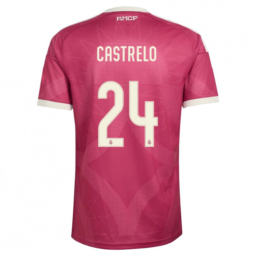 Danxen Women Gabri Castrelo #24 Pale Violet Red White Third Jersey 2026/27 T-Shirt