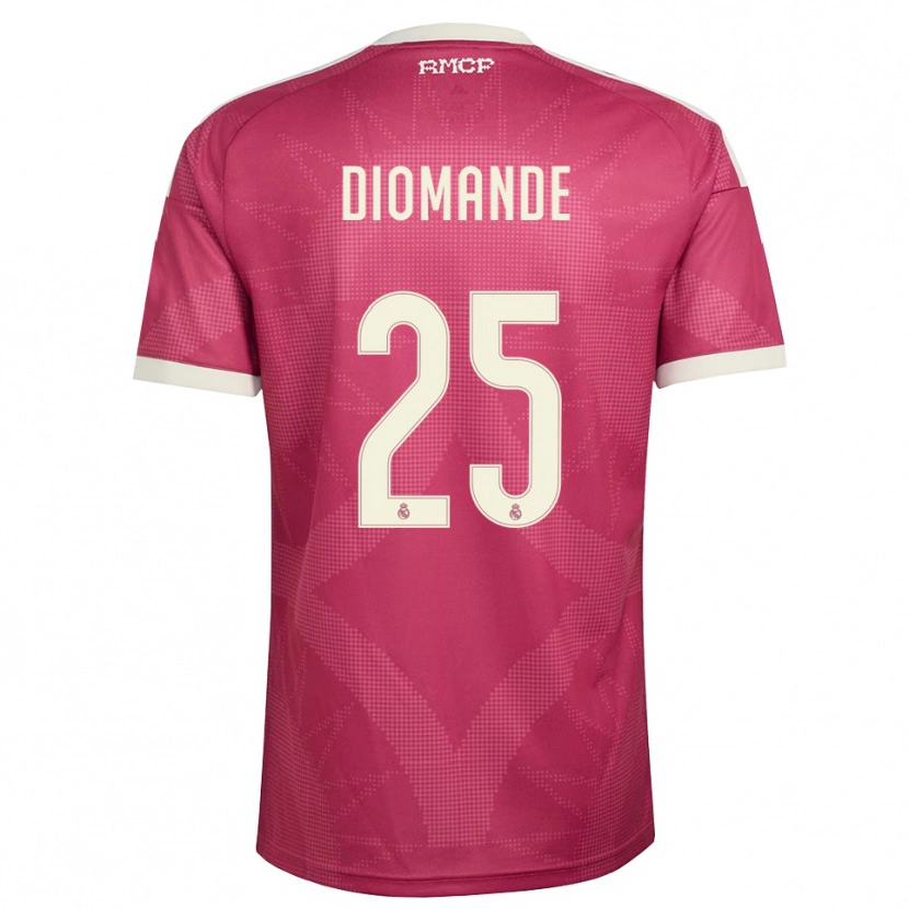 Danxen Women Yan Diomande #25 Pale Violet Red White Third Jersey 2026/27 T-Shirt