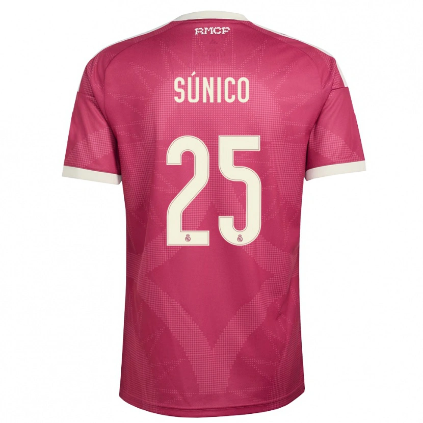 Danxen Women Guille Súnico #25 Pale Violet Red White Third Jersey 2026/27 T-Shirt