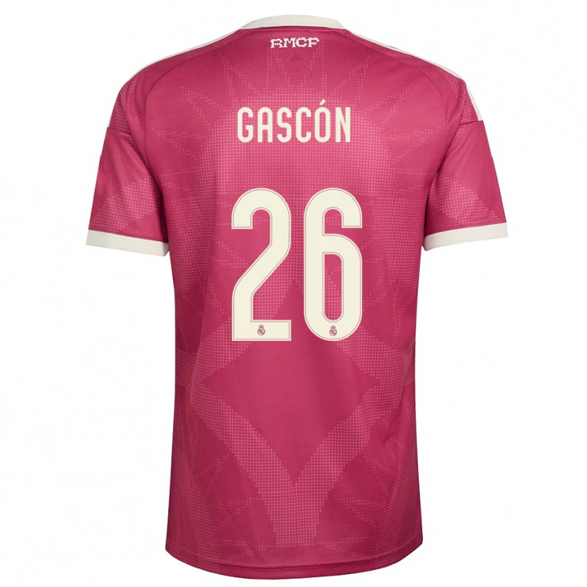 Danxen Women Ignacio Gascón #26 Pale Violet Red White Third Jersey 2026/27 T-Shirt