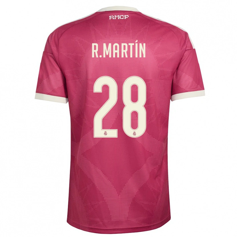 Danxen Women Roberto Martín #28 Pale Violet Red White Third Jersey 2026/27 T-Shirt