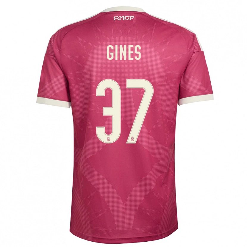 Danxen Women Álvaro Ginés #37 Pale Violet Red White Third Jersey 2026/27 T-Shirt