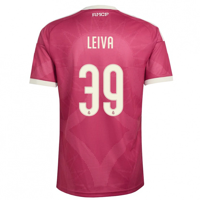 Danxen Women Álvaro Leiva #39 Pale Violet Red White Third Jersey 2026/27 T-Shirt