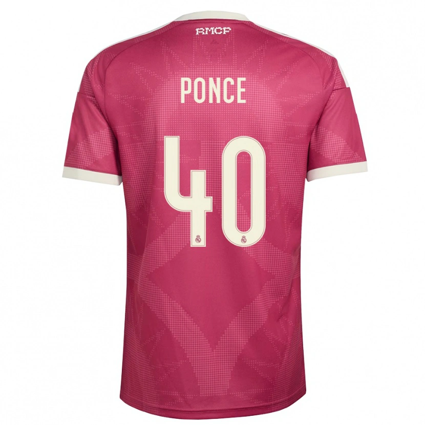 Danxen Women Guille Ponce #40 Pale Violet Red White Third Jersey 2026/27 T-Shirt