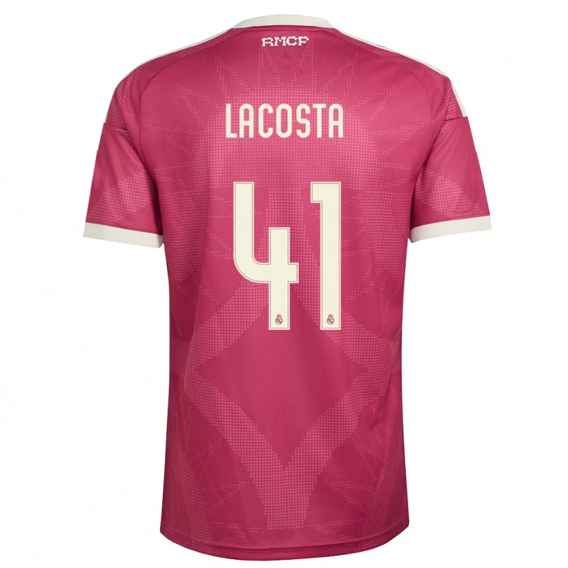 Danxen Women Diego Lacosta #41 Pale Violet Red White Third Jersey 2026/27 T-Shirt