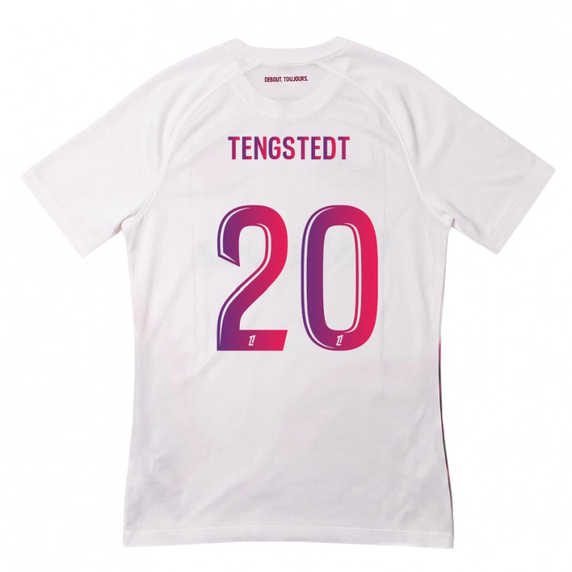 Danxen Kid Casper Tengstedt #20 White Pink Purple Away Jersey 2026/27 T-Shirt