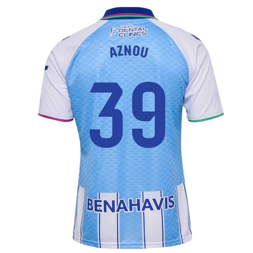 Danxen Kid Adam Aznou #39 Deep Sky Blue White Home Jersey 2026/27 T-Shirt