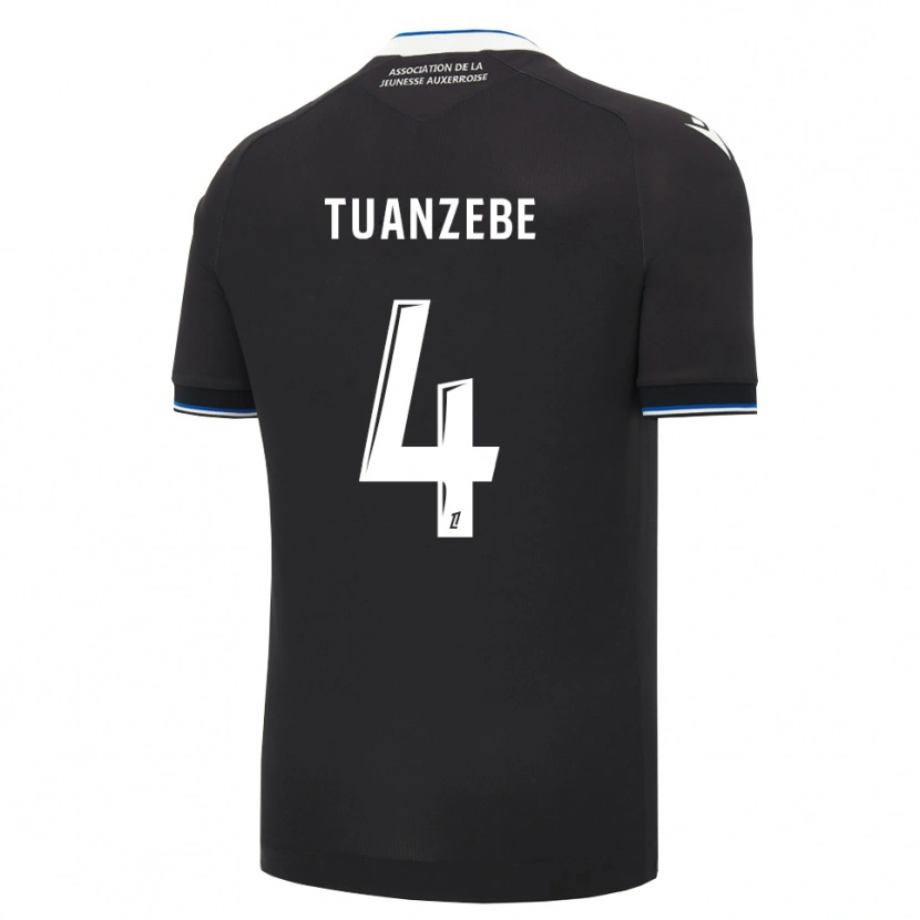 Danxen Kid Axel Tuanzebe #4 Black Blue White Away Jersey 2026/27 T-Shirt