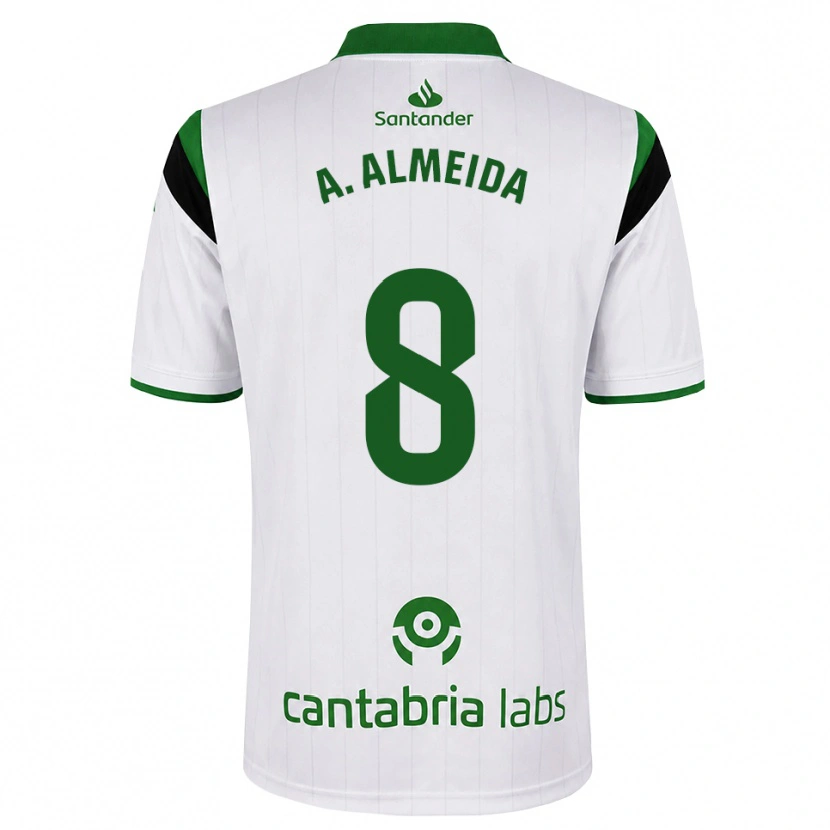 Danxen Kid André Almeida #8 White Green Black Home Jersey 2026/27 T-Shirt
