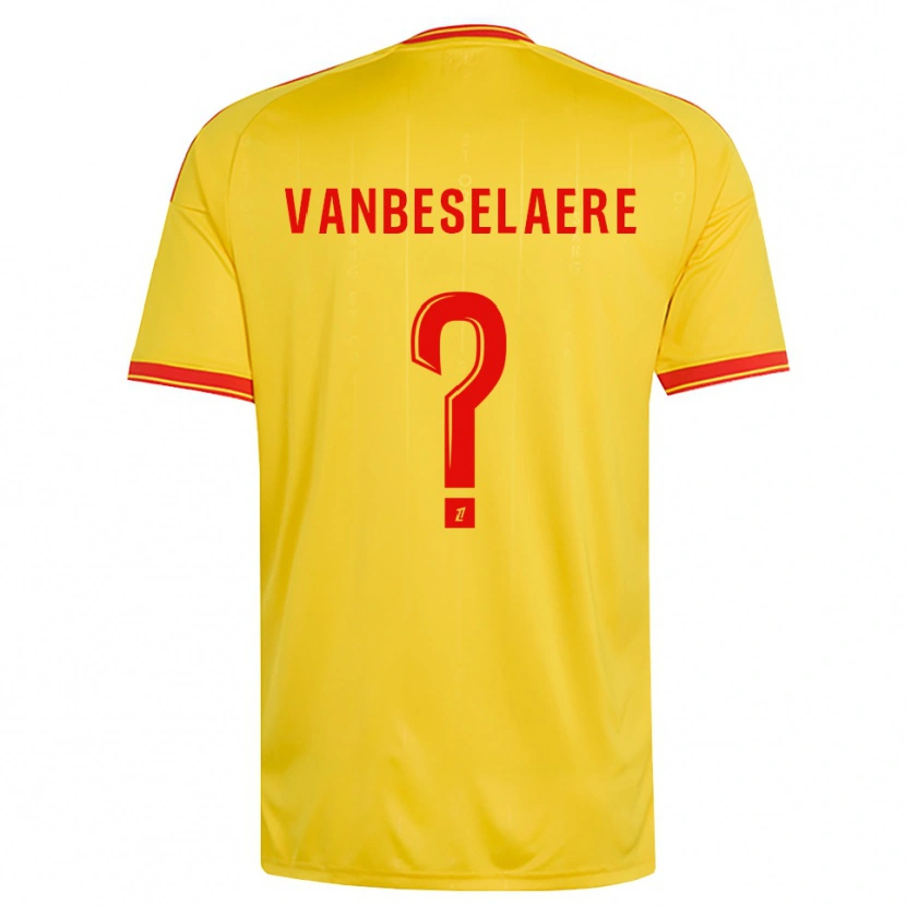 Danxen Kid Emmanuel Vanbeselaere #0 Gold Orange Red Home Jersey 2026/27 T-Shirt