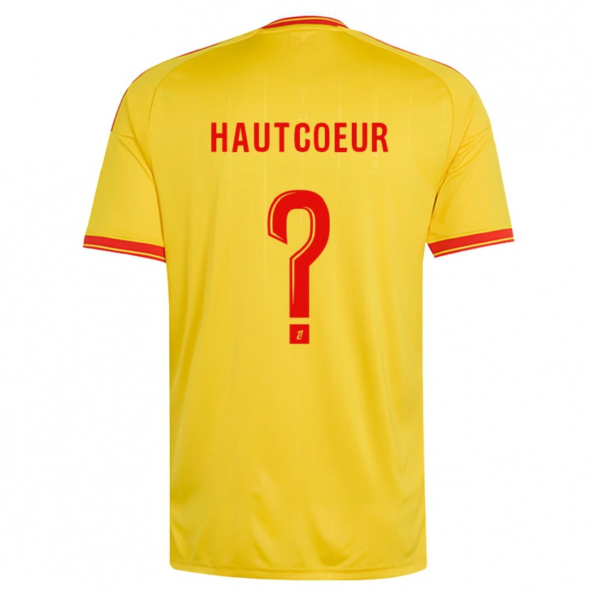 Danxen Kid Agathe Hautcoeur #0 Gold Orange Red Home Jersey 2026/27 T-Shirt