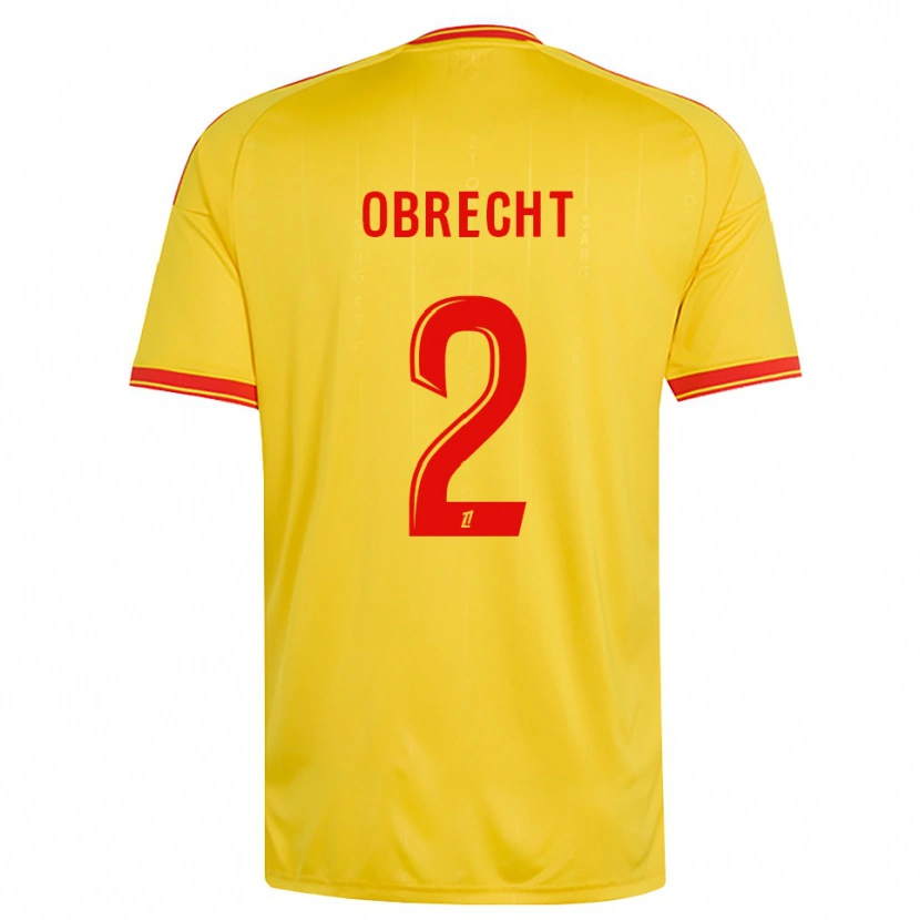 Danxen Kid Laura Obrecht #2 Gold Orange Red Home Jersey 2026/27 T-Shirt