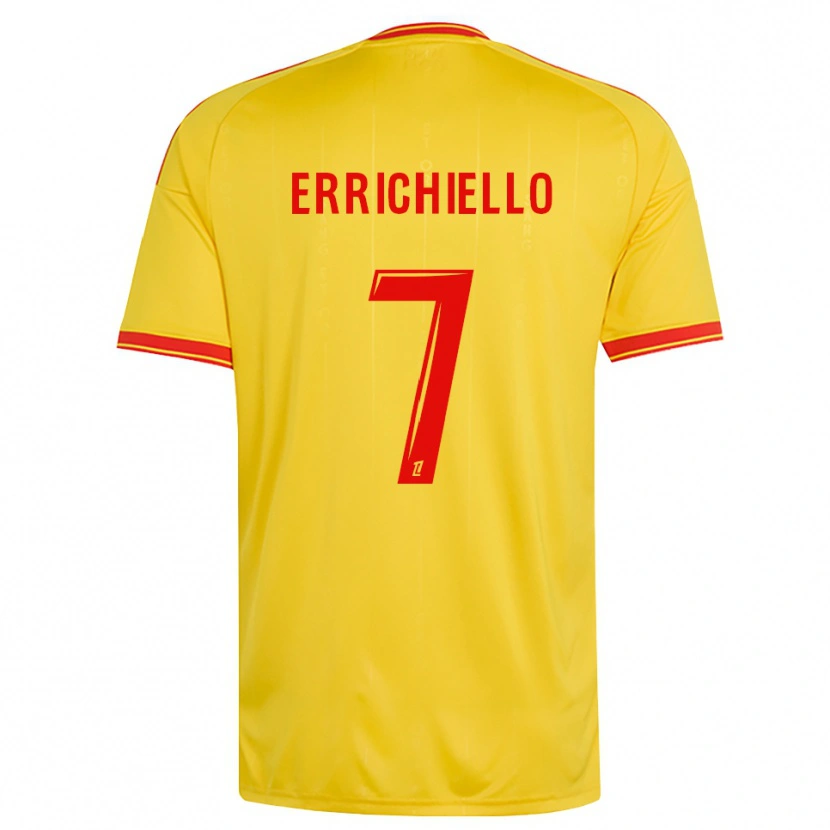 Danxen Kid Giovan Errichiello #7 Gold Orange Red Home Jersey 2026/27 T-Shirt