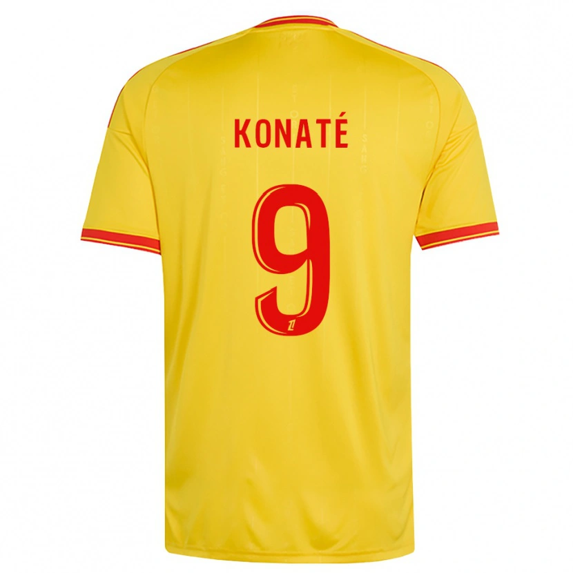 Danxen Kid Seybou Konaté #9 Gold Orange Red Home Jersey 2026/27 T-Shirt