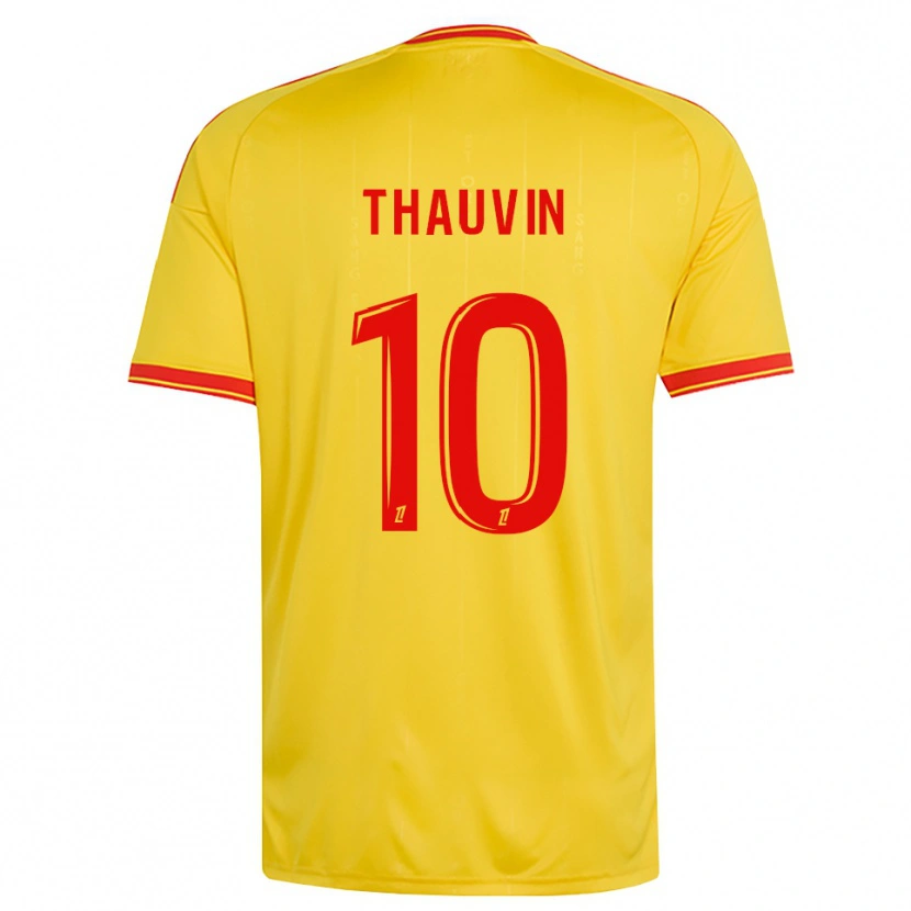 Danxen Kid Florian Thauvin #10 Gold Orange Red Home Jersey 2026/27 T-Shirt