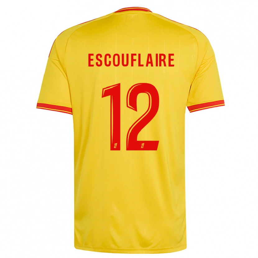 Danxen Kid Mattéo Escouflaire #12 Gold Orange Red Home Jersey 2026/27 T-Shirt