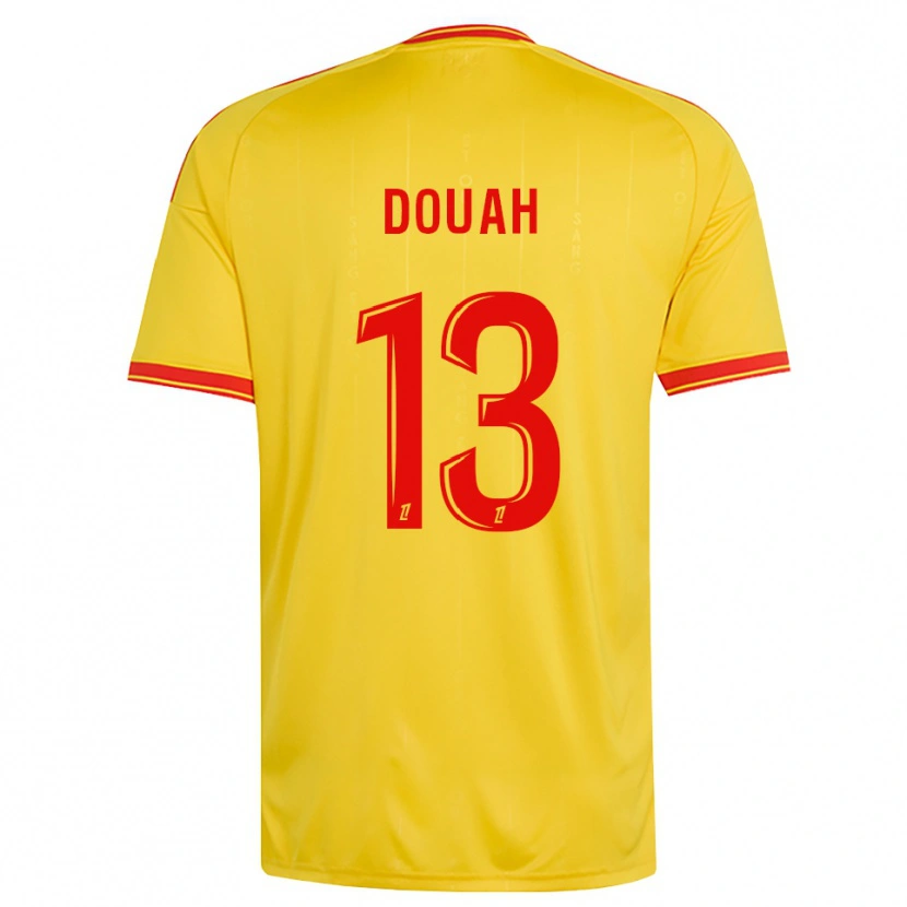 Danxen Kid Chemssedine Douah #13 Gold Orange Red Home Jersey 2026/27 T-Shirt