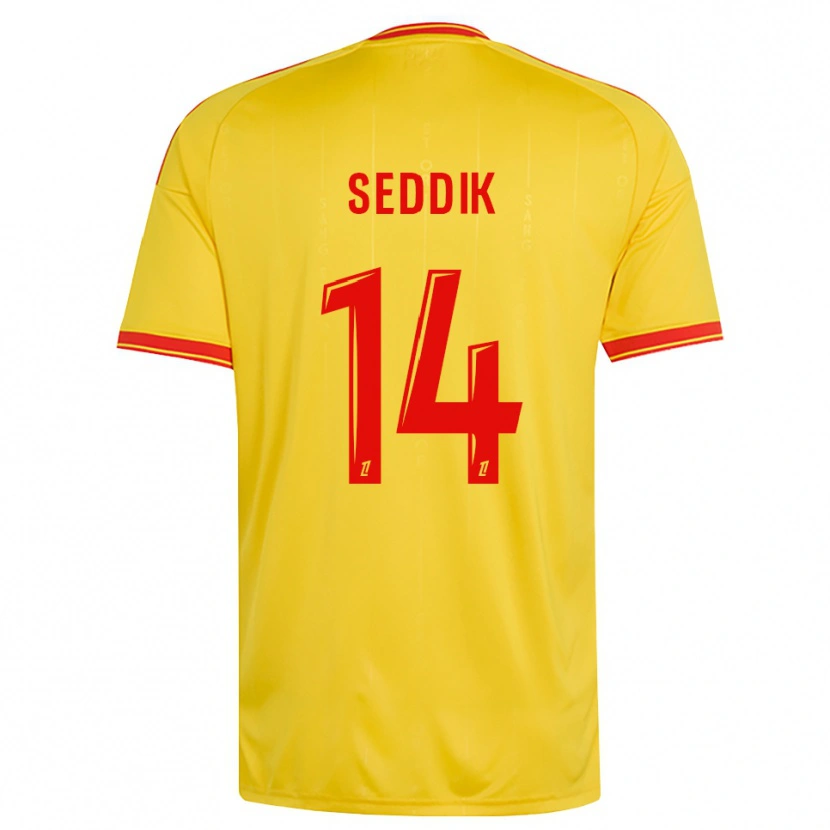 Danxen Kid Mohamed Seddik #14 Gold Orange Red Home Jersey 2026/27 T-Shirt