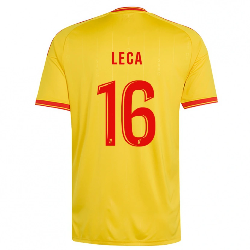 Danxen Kid Jean-Louis Leca #16 Gold Orange Red Home Jersey 2026/27 T-Shirt
