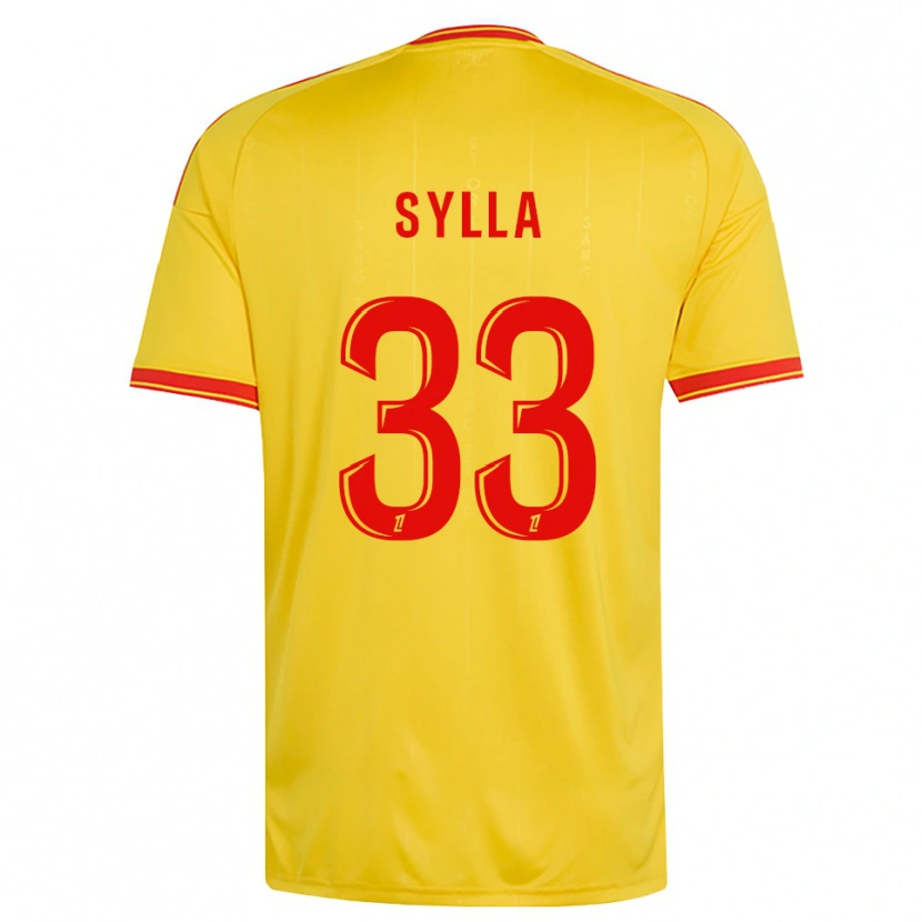 Danxen Kid Fodé Sylla #33 Gold Orange Red Home Jersey 2026/27 T-Shirt