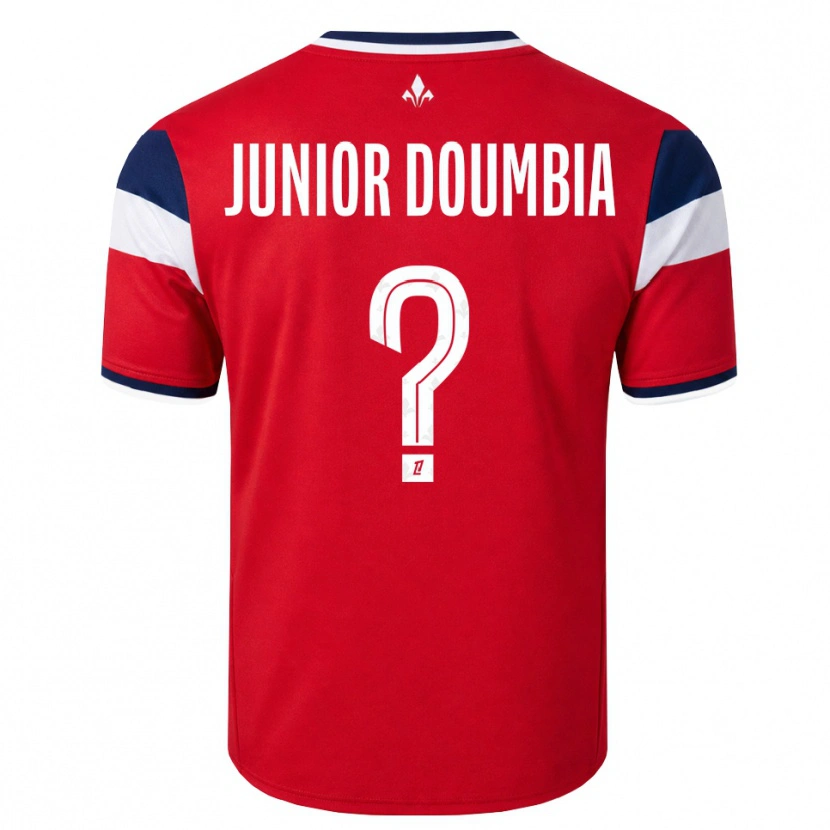 Danxen Kid Samba Junior Doumbia #0 Red White Royal Blue Home Jersey 2026/27 T-Shirt