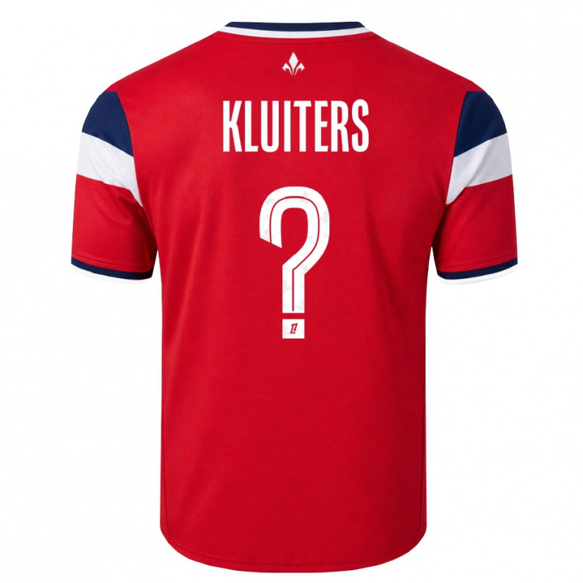 Danxen Kid Luuk Kluiters #0 Red White Royal Blue Home Jersey 2026/27 T-Shirt